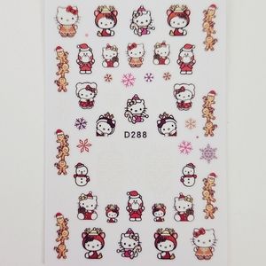 ⭐4/$15 Gingerbread Hello Kitty Nail Art Stickers